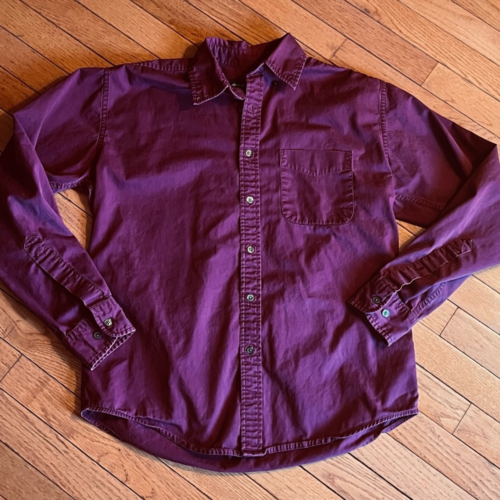 Men’s Maroon John Ashford Button Down